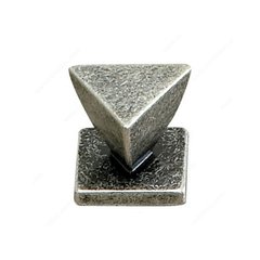 Art Deco 1-3/16 Inch Diameter Old Silver Cabinet Knob Art Deco 1-3/16 Inch Diameter Old Silver Cabinet Knob