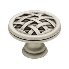 French Romantics 1-1/2 Inch Diameter Brushed Satin Pewter Cabinet Knob French Romantics 1-1/2 Inch Diameter Brushed Satin Pewter Cabinet Knob