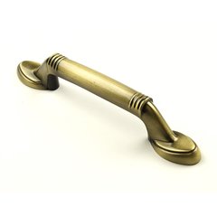 Aztec 3 Inch Center to Center Brushed Antique Brass Cabinet Pull Aztec 3 Inch Center to Center Brushed Antique Brass Cabinet Pull