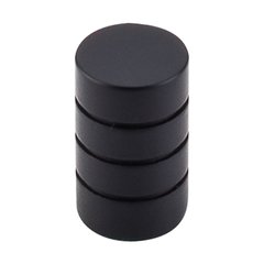 Nouveau II 5/8 Inch Diameter Flat Black Cabinet Knob Nouveau II 5/8 Inch Diameter Flat Black Cabinet Knob