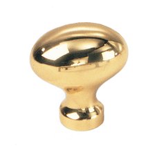 Solid Brass 1-1/4 Inch Length Polished Brass Cabinet Knob Solid Brass 1-1/4 Inch Length Polished Brass Cabinet Knob