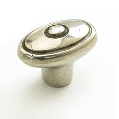 Perla 1-3/4 Inch Diameter Natural Britannium Cabinet Knob Perla 1-3/4 Inch Diameter Natural Britannium Cabinet Knob