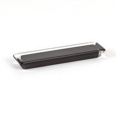 Core 3-3/4 Inch Center to Center Black Transparent Cabinet Pull Core 3-3/4 Inch Center to Center Black Transparent Cabinet Pull