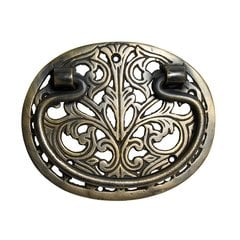 Bail Pulls 3-5/8 Inch Center to Center Unlacquered Antique Brass Cabinet Bail Pull Bail Pulls 3-5/8 Inch Center to Center Unlacquered Antique Brass Cabinet Bail Pull