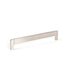 Lungo 7-9/16 Inch Center to Center Brushed Nickel Cabinet Pull Lungo 7-9/16 Inch Center to Center Brushed Nickel Cabinet Pull