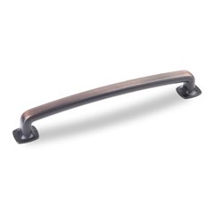 Belcastel 1 6-5/16 Inch Center to Center Dark Brushed Antique Copper Cabinet Pull Belcastel 1 6-5/16 Inch Center to Center Dark Brushed Antique Copper Cabinet Pull