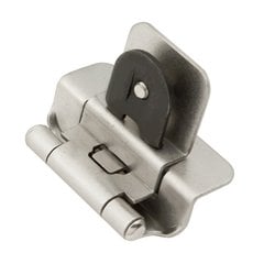 Double Demountable 3/8 inch Inset Hinge Pair Satin Nickel Double Demountable 3/8 inch Inset Hinge Pair Satin Nickel
