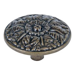 Hammered 1-1/2 Inch Diameter Burnished Bronze Cabinet Knob Hammered 1-1/2 Inch Diameter Burnished Bronze Cabinet Knob