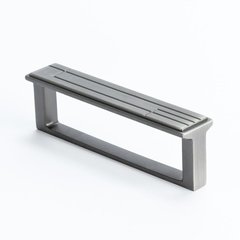 Oak Park 3-3/4 Inch Center to Center Vintage Nickel Cabinet Pull Oak Park 3-3/4 Inch Center to Center Vintage Nickel Cabinet Pull