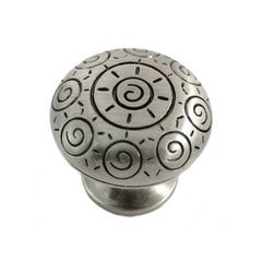 Sunswirl 1-1/4 Inch Diameter Satin Antique Nickel Cabinet Knob Sunswirl 1-1/4 Inch Diameter Satin Antique Nickel Cabinet Knob