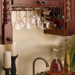 Quad Stemware Holder 11" D - Oil Rubbed Bronze Quad Stemware Holder 11" D - Oil Rubbed Bronze
