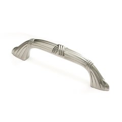Versailles Forged Solid Brass 3 Inch Center to Center Satin Nickel Cabinet Pull Versailles Forged Solid Brass 3 Inch Center to Center Satin Nickel Cabinet Pull