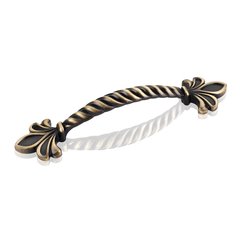 Evangeline 3-3/4 Inch Center to Center Antique Brushed Satin Brass Cabinet Pull Evangeline 3-3/4 Inch Center to Center Antique Brushed Satin Brass Cabinet Pull