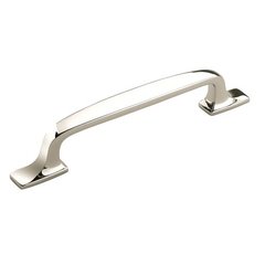 Highland Ridge 5-1/16 Inch Center to Center Polished Nickel Cabinet Pull Highland Ridge 5-1/16 Inch Center to Center Polished Nickel Cabinet Pull