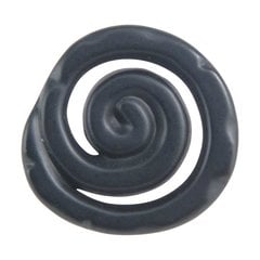 Scroll 1-1/2 Inch Diameter Black Cabinet Knob Scroll 1-1/2 Inch Diameter Black Cabinet Knob