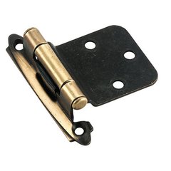 Variable Overlay Hinge Antique English-Sold Per Pair Variable Overlay Hinge Antique English-Sold Per Pair