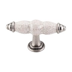 Chateau 3-3/8 Inch Length Pewter Antique Cabinet Knob Chateau 3-3/8 Inch Length Pewter Antique Cabinet Knob