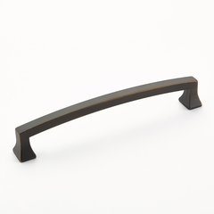 Menlo Park 6 Inch Center to Center Ancient Bronze Cabinet Pull Menlo Park 6 Inch Center to Center Ancient Bronze Cabinet Pull
