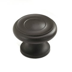 Colonial 1-1/2 Inch Diameter Oil Rubbed Bronze Cabinet Knob Colonial 1-1/2 Inch Diameter Oil Rubbed Bronze Cabinet Knob