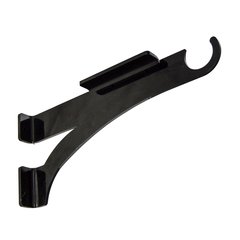 Utility Closet Bracket 16.5" X 7.25" Gloss Black Utility Closet Bracket 16.5" X 7.25" Gloss Black
