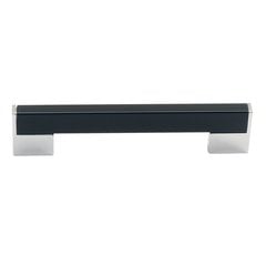 Italian Designs Bistro 5-1/16 Inch Center to Center Espresso/Satin Nickel Cabinet Pull Italian Designs Bistro 5-1/16 Inch Center to Center Espresso/Satin Nickel Cabinet Pull