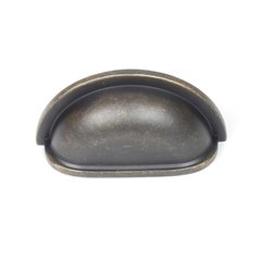 Milan 3 Inch Center to Center German Bronze Cabinet Cup Pull Milan 3 Inch Center to Center German Bronze Cabinet Cup Pull
