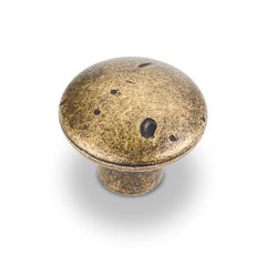Belcastel 2 1-1/4 Inch Diameter Antique Brass Machined Dull Cabinet Knob Belcastel 2 1-1/4 Inch Diameter Antique Brass Machined Dull Cabinet Knob