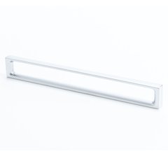 Dual 7-9/16 Inch Center to Center Dull Chrome Cabinet Pull Dual 7-9/16 Inch Center to Center Dull Chrome Cabinet Pull