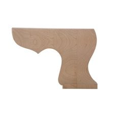 Pedestal Right Bun Foot 4-1/2 inch H-Alder Pedestal Right Bun Foot 4-1/2 inch H-Alder