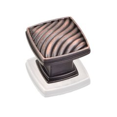 Encada 1 1-3/16 Inch Diameter Dark Brushed Antique Copper Cabinet Knob Encada 1 1-3/16 Inch Diameter Dark Brushed Antique Copper Cabinet Knob
