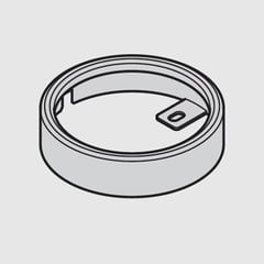 Loox 24V 3010 Surface Mount Ring - Silver Loox 24V 3010 Surface Mount Ring - Silver