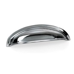 Danica 3 Inch Center to Center Polished Chrome Cabinet Cup Pull Danica 3 Inch Center to Center Polished Chrome Cabinet Cup Pull
