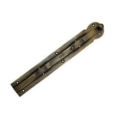 Surface Bolt with Rounded Top 9-3/4 inch L - Antique Brass Surface Bolt with Rounded Top 9-3/4 inch L - Antique Brass