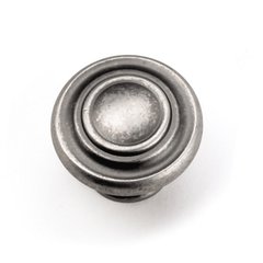 Windsor 1-3/8 Inch Diameter Antique Pewter Cabinet Knob Windsor 1-3/8 Inch Diameter Antique Pewter Cabinet Knob