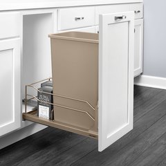 53WC Single Trash Pullout 50 Quart Champagne 53WC Single Trash Pullout 50 Quart Champagne