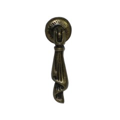 Teardrop Pulls 7/8 Inch Diameter Unlacquered Antique Brass Pendant Pull Teardrop Pulls 7/8 Inch Diameter Unlacquered Antique Brass Pendant Pull