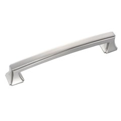 Bridges 5-1/16 Inch Center to Center Satin Nickel Cabinet Pull Bridges 5-1/16 Inch Center to Center Satin Nickel Cabinet Pull