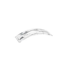 Luna 3-3/4 Inch Center to Center Brushed White Cabinet Pull Luna 3-3/4 Inch Center to Center Brushed White Cabinet Pull
