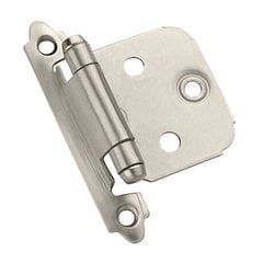 Variable Overlay Hinge-Satin Nickel-Sold Per Pair Variable Overlay Hinge-Satin Nickel-Sold Per Pair