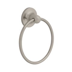 Astra 6-1/8 inch Diameter Towel Ring Satin Nickel Astra 6-1/8 inch Diameter Towel Ring Satin Nickel