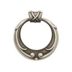French Romantics 2-1/16 Inch Diameter Brushed Satin Pewter Cabinet Ring Pull French Romantics 2-1/16 Inch Diameter Brushed Satin Pewter Cabinet Ring Pull