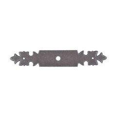 Normandy 6 Inch Length Pewter Back-plate Normandy 6 Inch Length Pewter Back-plate