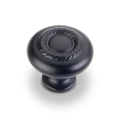 Lenoir 1-1/4 Inch Diameter Matte Black Cabinet Knob Lenoir 1-1/4 Inch Diameter Matte Black Cabinet Knob
