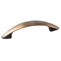 Modern Standards 3 Inch Center to Center Antique Brass Cabinet Pull Modern Standards 3 Inch Center to Center Antique Brass Cabinet Pull