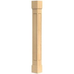 19% OFF 3.75 Inch Square x 35.25 Inch Height Shaker Cosmo Island Column - Paint Grade