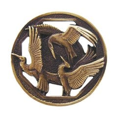 Arts & Crafts 1-3/8 Inch Diameter Antique Brass Cabinet Knob Arts & Crafts 1-3/8 Inch Diameter Antique Brass Cabinet Knob