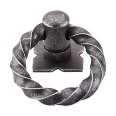 Normandy 1-3/8 Inch Length Pewter Cabinet Ring Pull Normandy 1-3/8 Inch Length Pewter Cabinet Ring Pull