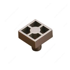 Geometric 15/16 Inch Diameter Brushed Nickel Cabinet Knob Geometric 15/16 Inch Diameter Brushed Nickel Cabinet Knob