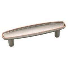 Porter 3 Inch Center to Center Weathered Nickel/copper Cabinet Pull Porter 3 Inch Center to Center Weathered Nickel/copper Cabinet Pull