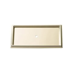 Campaign Rope Backplate 3-11/16" Long Polished Brass Campaign Rope Backplate 3-11/16" Long Polished Brass